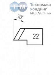 Резец №22 к машине Мангуст-2, Миди ЕМ42 для наружной фаски 30 гр