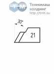Резец №21 к машине Мангуст-2, Миди Р6М5 для наружной фаски 30 гр